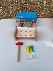 J'adore Boxed Wooden, Hammer Bench Toy Playset - Approx.-18 x 11cm - - Picture 1 of 3