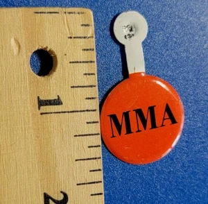 pop culture pinback Vtg Button 70s 80s Dangle Hanger MMA - Picture 1 of 3