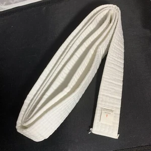 1.5 inch wide Double Wrap Karate Belt Size 1 Plain - Picture 1 of 3