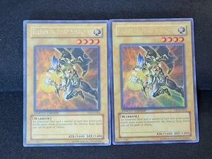 2 x YuGiOh Elementarheld Sparkman YSD-ENS01 Ultra Rare moderat bespielt - Bild 1 von 18