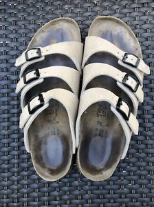 Birkenstock Birki's Birko-Flo 3 strap Gray size 260 L9 Sandals Made in Germany - Picture 1 of 13