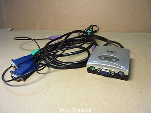 SWEEX KS001 Compact KVM Switch PS/2 With audio - EXCL PSU & INCL CABLES - Afbeelding 1 van 2