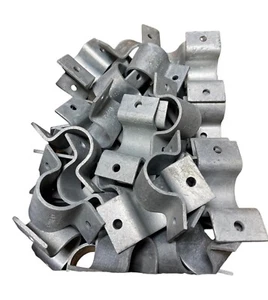 New B-Line B2400-1, 1" Galvanized 2-Hole Pipe Strap (LOT OF 54) **SALE** - Picture 1 of 1