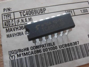 10x TC4069UBP HEX IVVERTER DIP14 TOSHIBA - Picture 1 of 1