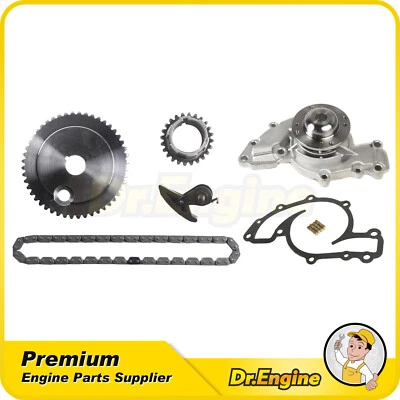 Kit de cadena de distribución juego de bomba de agua apto para 96-05 Pontiac Grand Prix Buick 3,8 L Foto 1 de 4