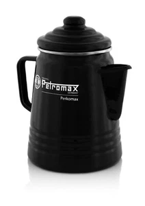 Petromax Perkomax Perkolator Tee- und Kaffee Kanne schwarz und weiß  - Bild 1 von 13