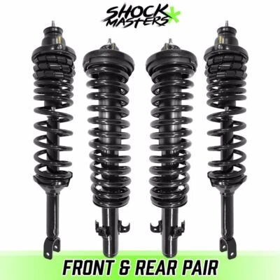 4pc Front Rear Complete Struts Coil Springs for 1994-1997 Honda Accord Foto 1 de 4