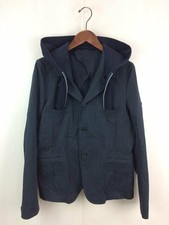 Undercover Hybrid Pinstripe Hooded Jacket/Coat/Blazer
