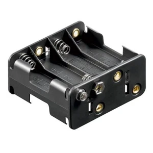 Batteriehalter für 8x AA Mignon Batterien, 9V Clips Anschluß, Batteriefach = 12V - Bild 1 von 1