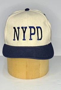 NEW YORK POLICE DEPARTMENT (NYPD) BASEBALL CAP - White / Navy - Picture 1 of 2