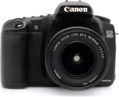 Canon EOS 20D 8.2MP Digital SLR Camera w/ EF-S 18-55mm Lens - Image 1 of 4