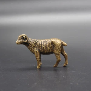 Collect Vintage Copper Figurines Hand-held Toys Sheep Figurines - Picture 1 of 5