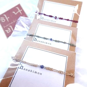 Handmade Bracelet Traditional Knot Korea Natural Stone Noeud Traditionnel Coréen - Imagen 1 de 47