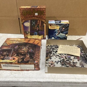 Lot Of 3 Mattel Harry Potter Puzzles VTG 2001 Hermoine - Picture 1 of 8