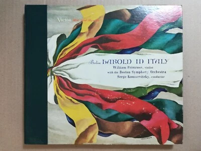 PRIMROSE / KOUSSEVITZKY Berlioz: Harold In Italy 5x12" 78 Victor Red Seal M-989 - Image 1 of 2