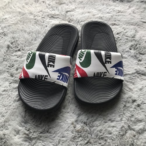 Sandali Nike Kawa SE da bambino neri multi slide (PS GS) (taglia 11C) ottime condizioni CT6619 010