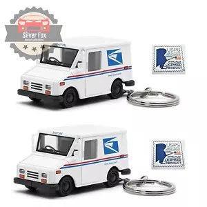 LOT OF 2 USPS LLV United States Postal Service 2.5" Diecast Model Car Truck 1:72 - Picture 1 of 1
