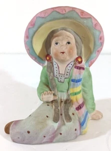 Vintage UCAGCO CHINA Porzellan KOPF VASE Knospenhalter Hergestellt im besetzten Japan 5" - Bild 1 von 9