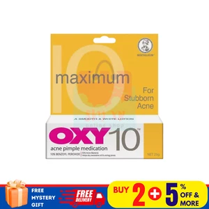 1 X OXY 10 10% Perossido di Benzoile 25g Acne Testata Brufoli Trattamento Controllo Macchie - Foto 1 di 7
