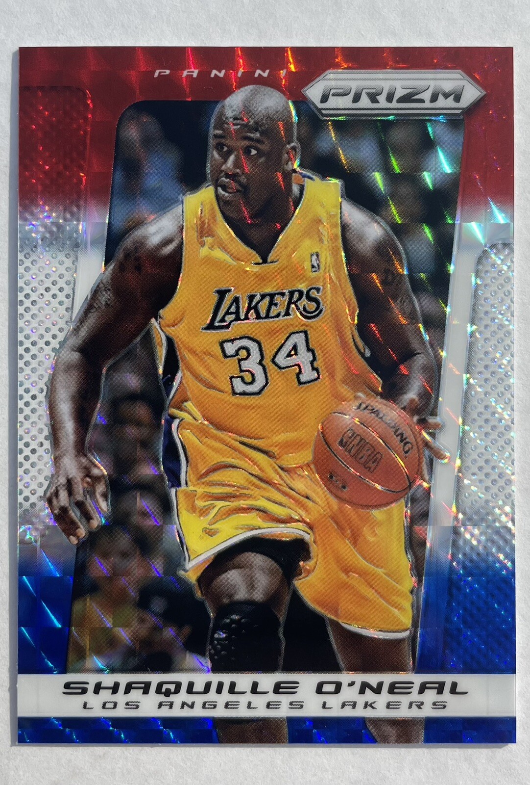 Shaquille O'Neal 2013 Panini Prizm Red White Blue Pulsar Prizm #204