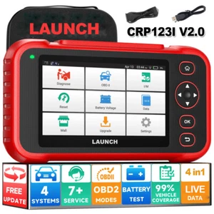 Dispositivo de diagnóstico profesional LAUNCH CRP123i V2.0 automóvil OBD2 escáner 7 servicios 4 sistema DPF - Imagen 1 de 12