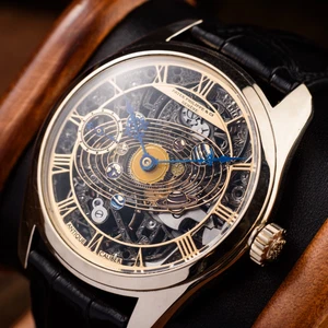 Skeleton Patek Philippe Geneve Watch Mens White Gold Antique Swiss 1890s Custom - Picture 1 of 12