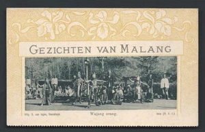 Wayang Orang Dance Mask Art Nouveau Malang Java Indonesia ca 1899 - Picture 1 of 1