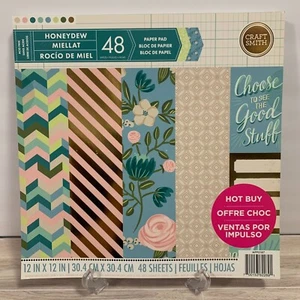 Craft Smith "Honigtau" 12x12 Paperpad 48 Blatt Cardstock Floral Chic - Bild 1 von 15