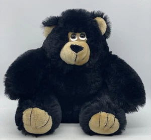America Wego Fiesta 11" Black Bear Round Ball Plush 1989 #1123B - Picture 1 of 10