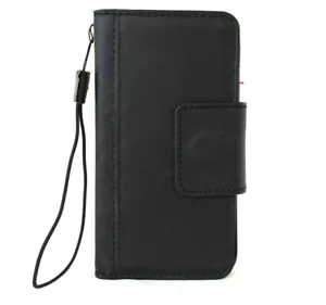 Echt Leder Hülle für Apple iPhone 12 Wallet Luxury Cover Book Magnetc Safe - Bild 1 von 5