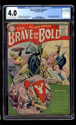 Brave and the Bold #1 1955 CGC 4.0 VG C/OW High Definition Scans** - Image 1 of 2