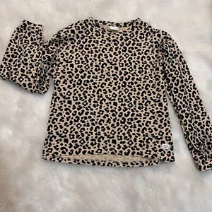 Zara kids 11 to 12 long sleeve cheetah print top 0251 - Picture 1 of 3