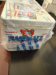 1988 Fleer Glossy Baseball Factory Slealed Complete Tin Set wrap is tearing - Picture 1 of 5