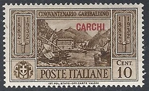 1932 EGEO CARCHI GARIBALDI 10 CENT MH * - RR12386 - Bild 1 von 1