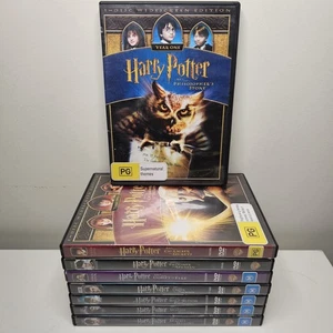 Harry Potter Complete Movie Collection DVD Set Movies 1-8 Region 4 PAL (1-7) - Picture 1 of 12