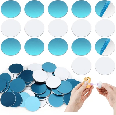 Metallplättchen selbstklebend 30 mm 100 Stück Edelstahl für Magnete Toniefiguren - Bild 1 von 4