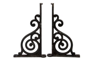 Antiguas Abrazadera Puerta Estantería Vintage De Hierro N 24 Marca Camión Freres - Imagen 1 de 9