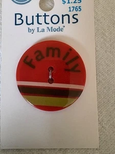 Card ~ La Mode Message Large Button FAMILY - Picture 1 of 2