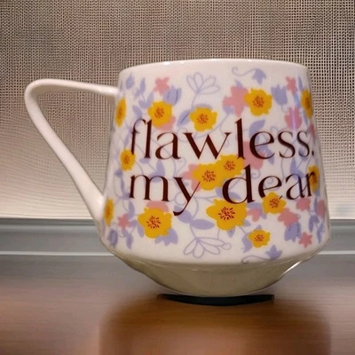 Taza de café Bridgerton 'Flawless My Dear' - cerámica floral Netflix shondaland Foto 1 de 4