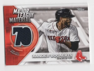 2021 TOPPS BASEBALL MAJOR LEAGUE MATERIAL XANDER BOGAERTS RED SOX JERSEY - Picture 1 of 2