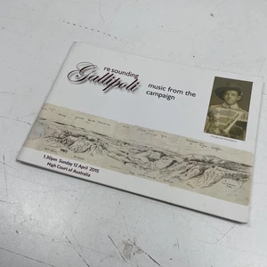 LIBRO MILITAR ORIGINAL GUERRA Folleto Resonante Gallipoli Campaña Música Primera Guerra Mundial - Imagen 1 de 14