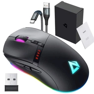 AUKEY MOUSE GAMING GM-F5 RICARICABILE 8 PULSANTI LED SENSORE OTTICO 16000 DPI - Foto 1 di 10