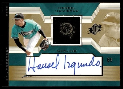 2002 Hansel Izquierdo Upper Deck SPx Prospect Auto #135 Marlins - Image 1 of 2