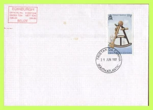 Tristan Da Cunha 2007 29th June M V Edinburgh Ship cachet (red) Cover - Picture 1 of 1