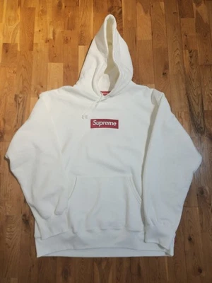 Sudadera con capucha blanca Supreme 2021 logotipo de caja roja BOGO para hombre XL Foto 1 de 4