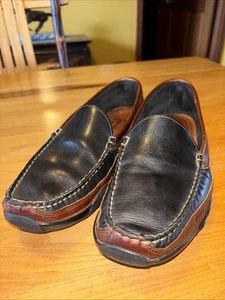Allen Edmonds Boulder Loafers Mens Size 9.5 D Black/Brown Driving Leather Shoe - Picture 1 of 8