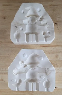 Vtg Dona's #D-1442 SCARECROW & ACCESSORIES for D-1441 Slip Casting Mold ©1996 - Image 1 of 4