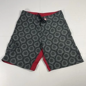 Pantalones Cortos Element Board Para Hombre 32 Gris con Logo Patrón Cordón Playa Verano - Imagen 1 de 12