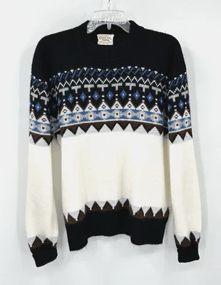 vintage 60s ORLON CAMPUS LUXURY LINE sweater fair isle acrylic winter retro L - Image 1 of 4