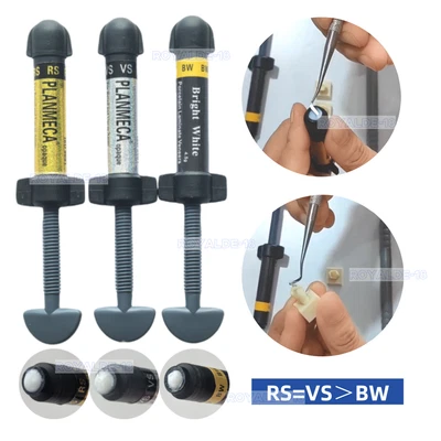 Resina compuesta dental de 4,5 g cura ligera carilla blanca brillante estética híbrida Foto 1 de 4